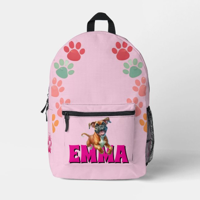 Sac À Dos Imprimé Pattes d'amour (Recto)