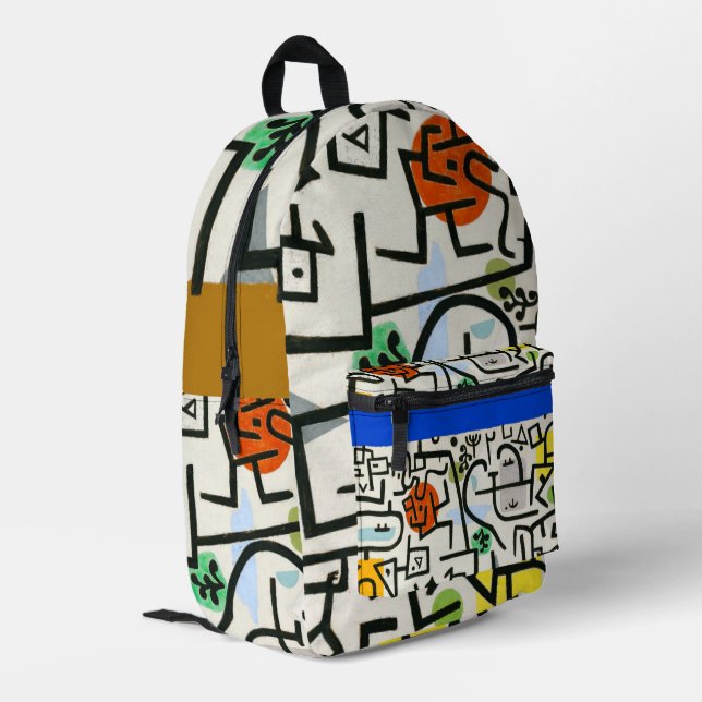 Sac À Dos Imprimé Paul Klee Rich Harbor Expressionnisme abstrait (Coin arrière gauche)