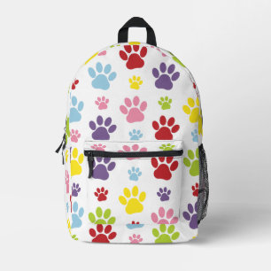 Sac À Dos Imprimé Paws colorés, Motif Paw, Paws de chien, Empreintes