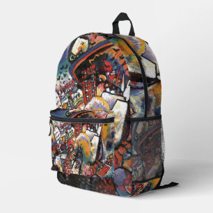Sac À Dos Imprimé Paysage urbain abstrait de Moscou I de Kandinsky