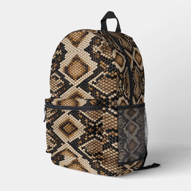 Sac À Dos Imprimé Peau de serpent (Coin arrière droit)