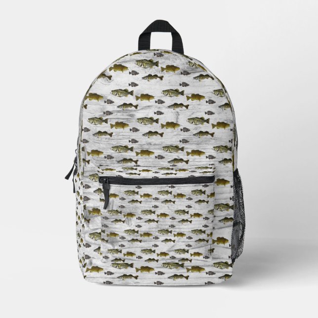 Sac À Dos Imprimé Pêche Thématique Walleye Bass Crappie Angler Homme (Recto)