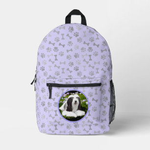 Sac À Dos Imprimé Peinture à collie à poils - Joli art original de c