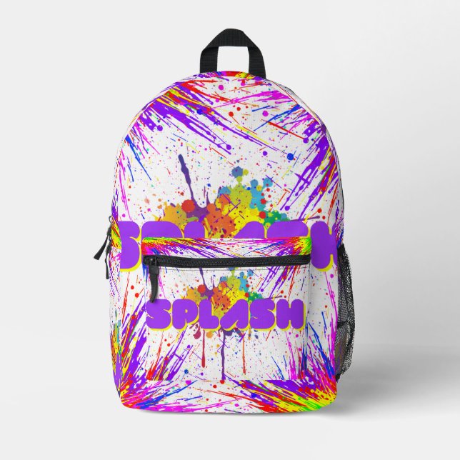 Sac À Dos Imprimé peinture à éclat (Recto)