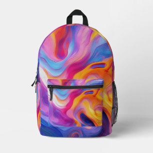 Sac À Dos Imprimé Peinture Abstraite colorée Art (11)