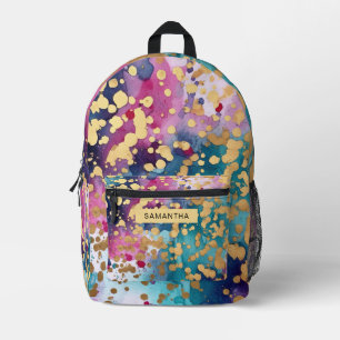 Sac À Dos Imprimé Peinture Abstraite colorée Art (13)