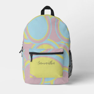 Sac À Dos Imprimé Peinture Abstraite Pastel Moderne