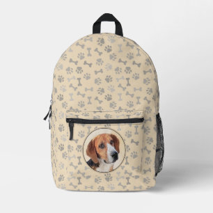 Sac À Dos Imprimé Peinture de Harrier - Joli Art Original de Chien