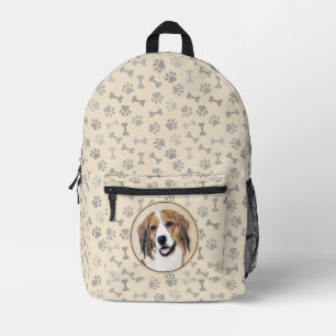 Sac À Dos Imprimé Peinture de Nederlandse Kooikerhondje - Art Canin