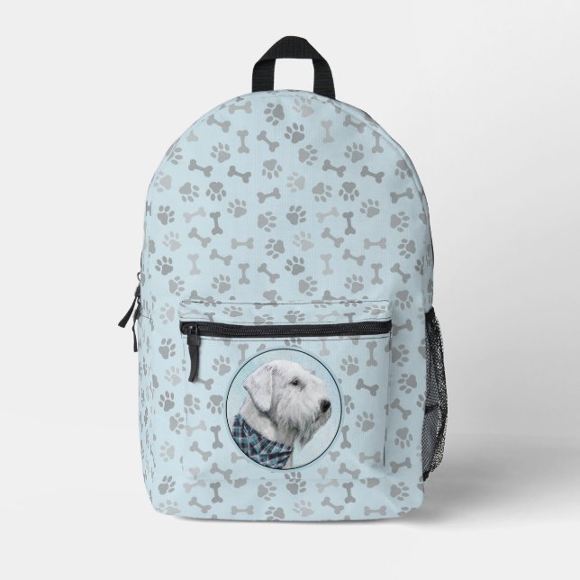 Sac À Dos Imprimé Peinture de Terrier Sealyham - Art Original de Chi (Recto)