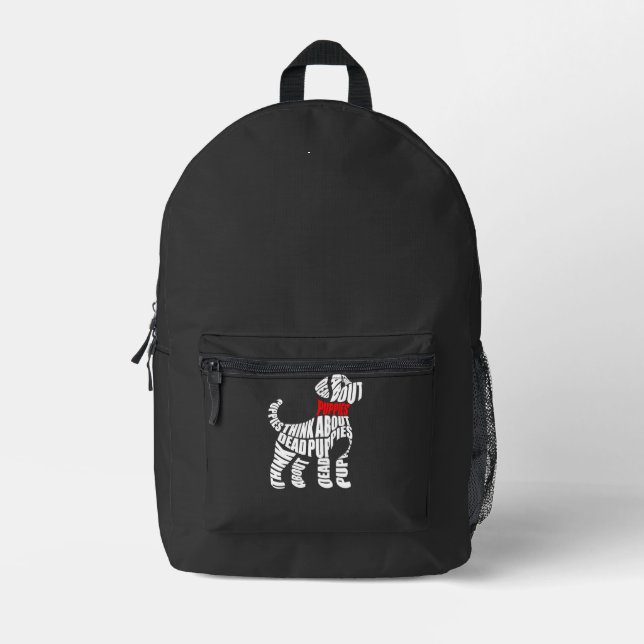 Sac À Dos Imprimé Pensez aux chiots blancs MORTS (Recto)