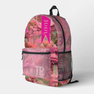 Sac À Dos Imprimé Pensez Rose, Aimez Rose, Portez Rose Monde