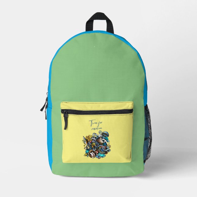 Sac À Dos Imprimé période de vacances (Recto)