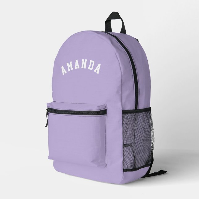Sac À Dos Imprimé Personalised Lilac Kids Back to School (Coin arrière droit)