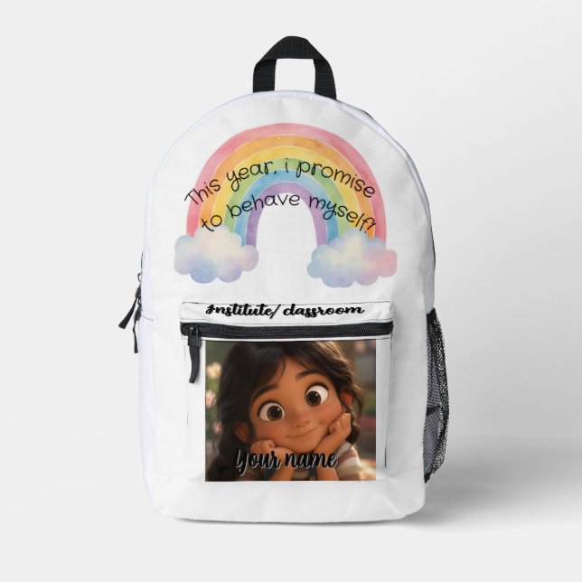 Sac À Dos Imprimé  Personalizable back-to-school (Recto)