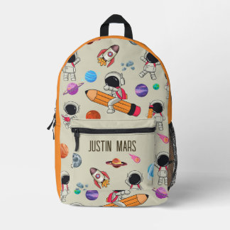 Sac À Dos Imprimé Personalized Astronauts and Planets Back to School