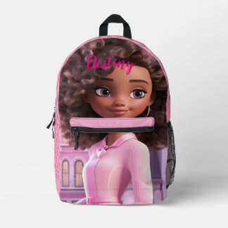 Sac À Dos Imprimé Personalized Black doll plaid