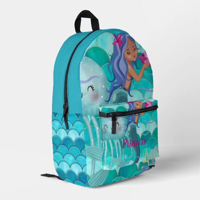Sac À Dos Imprimé Personalized Mermaid (Coin arrière gauche)