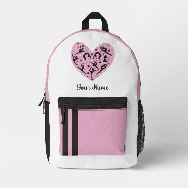 Sac À Dos Imprimé Personalized Rhythmic Gymnastics Girls Backpack (Recto)