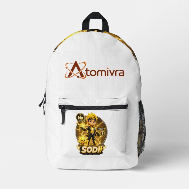 Sac À Dos Imprimé Personnage ATOMIVRA Sodium  (Recto)
