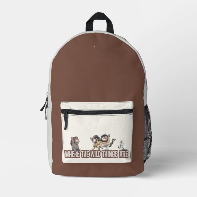Sac À Dos Imprimé Personnages de Là où les bêtes sauvages dans Logo (Recto)