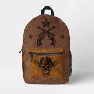 Sac À Dos Imprimé Personnalisé American Cowboy Western USA 1898 Crân