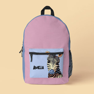 Sac À Dos Imprimé Personnalisé Baby Zebra