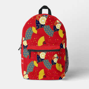Sac À Dos Imprimé Personnalisé esthétique japonaise Vintage Motif ro