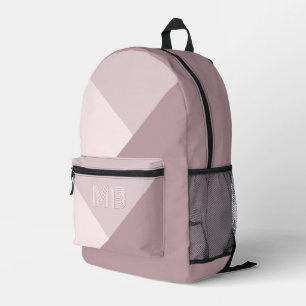 Sac À Dos Imprimé Personnalisé Pastel Dusty Rose Mauve Blush Rose