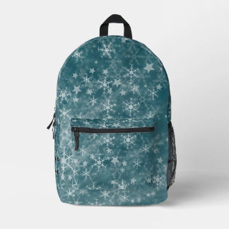 Sac À Dos Imprimé Personnalisé Star Snowflake Marine Motif esthétiqu