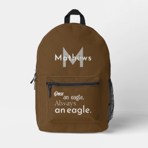 Sac À Dos Imprimé Personnalisé Une fois un aigle, toujours un aigle.