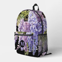 Personnaliser la glycine monogramme violet de l'aq