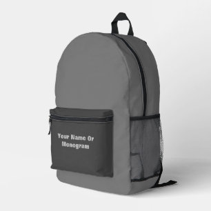 Sac À Dos Imprimé Personnaliser le gris