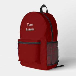 Sac À Dos Imprimé Personnalisez avec vos initiales Dk Rouge