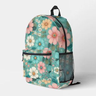 Sac À Dos Imprimé Pétales Pastels