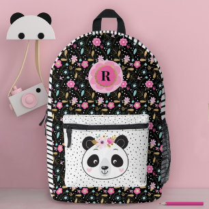 Sac À Dos Imprimé Petites filles face Panda