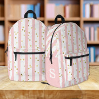 Petites filles roses rayures, points et n'importe