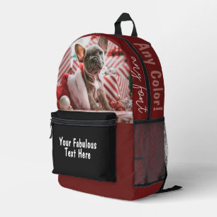 Sac À Dos Imprimé Photo et texte personnalisés