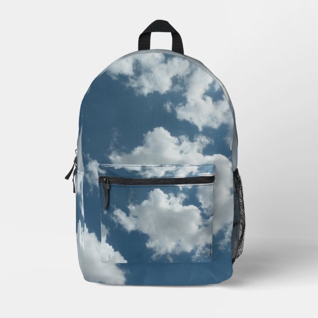 Sac À Dos Imprimé Photographie abstraite de ciel nuageux (Recto)