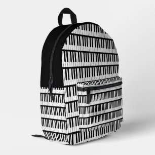Sac À Dos Imprimé Piano noir et blanc Musicien Instrument