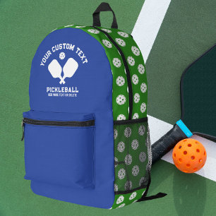 Sac À Dos Imprimé Pickleball Club Nom de l'équipe Toutes les couleur