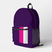 Pink and White on Navy