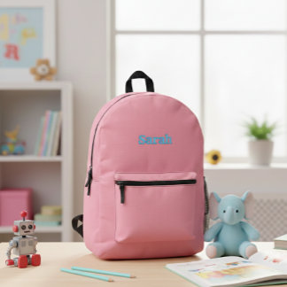 Sac À Dos Imprimé Pink Backpack for Her - Custom Name Design