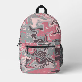Sac À Dos Imprimé Pink Camo Swirl Art