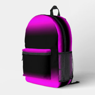 Sac À Dos Imprimé Pinkish violet brillant et Ombre noir