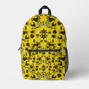 Sac À Dos Imprimé Plage Jaune de Sirène pour Enfants