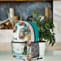 Plage tropicale Palm Floral | Monogramme