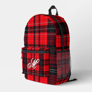 Sac À Dos Imprimé Plaid Rouge traditionnel Tartan Collection populai