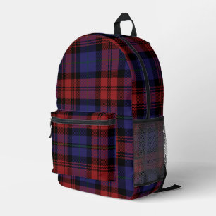 Sac À Dos Imprimé Plaid Rustique violet rouge MacLachlan Tartan