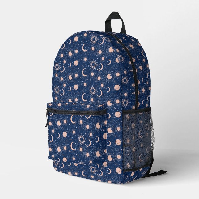 Sac À Dos Imprimé Planètes et étoiles Motif (Coin arrière droit)